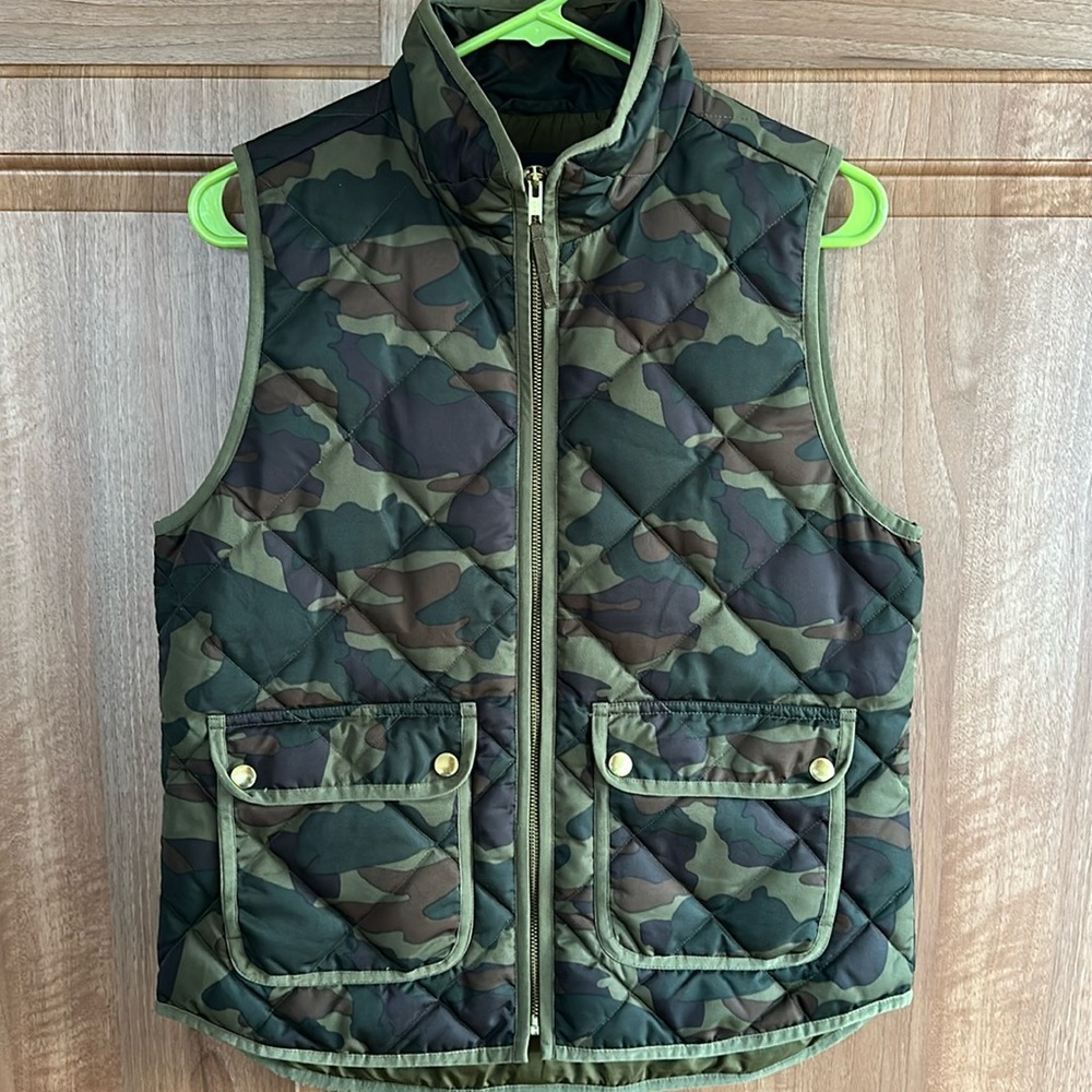 J. Crew Camo Vest